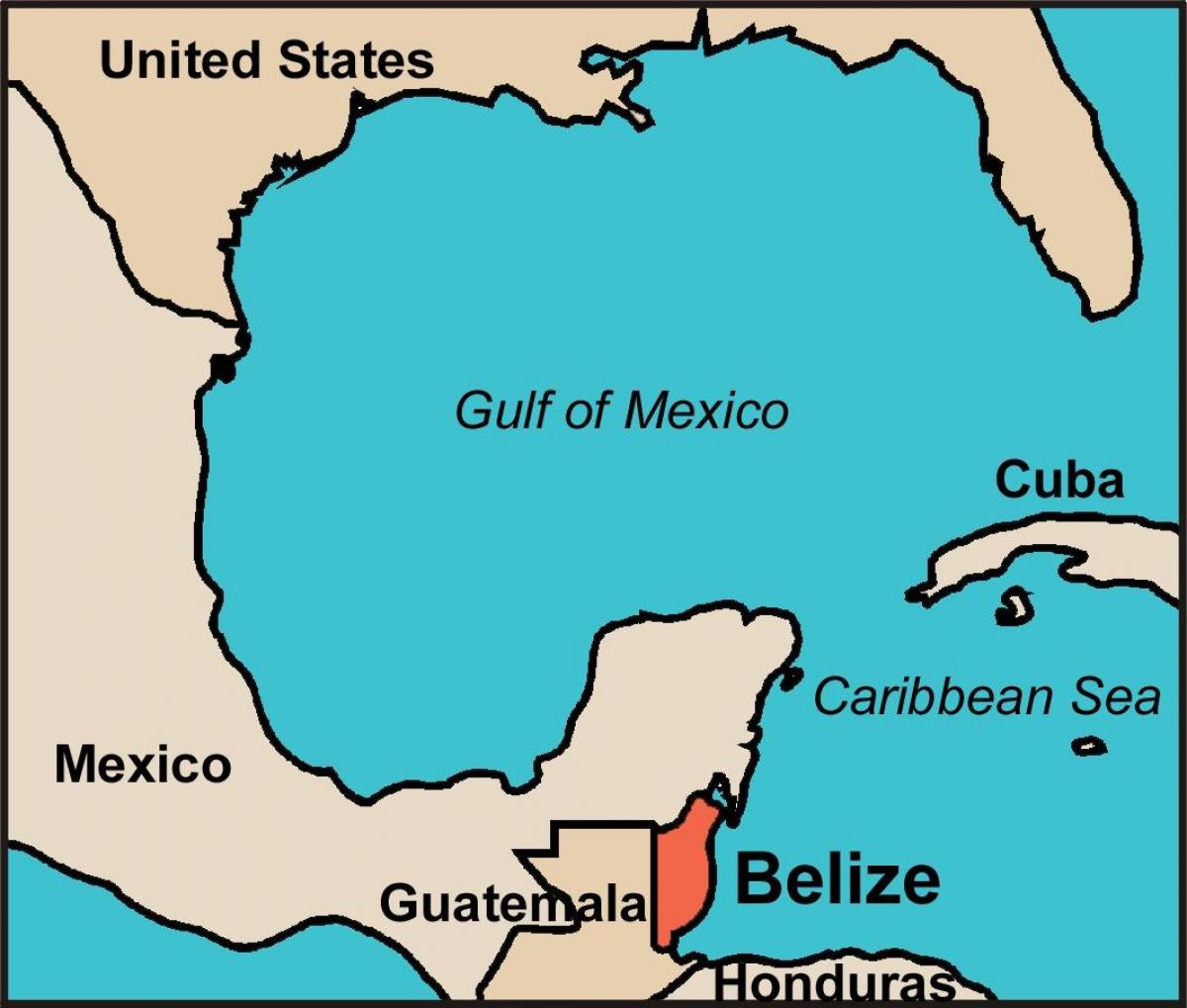 Belize country map