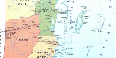 Belize city Belize map