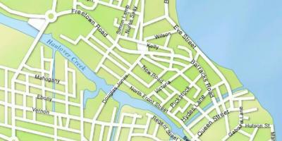 Map of Belize city streets