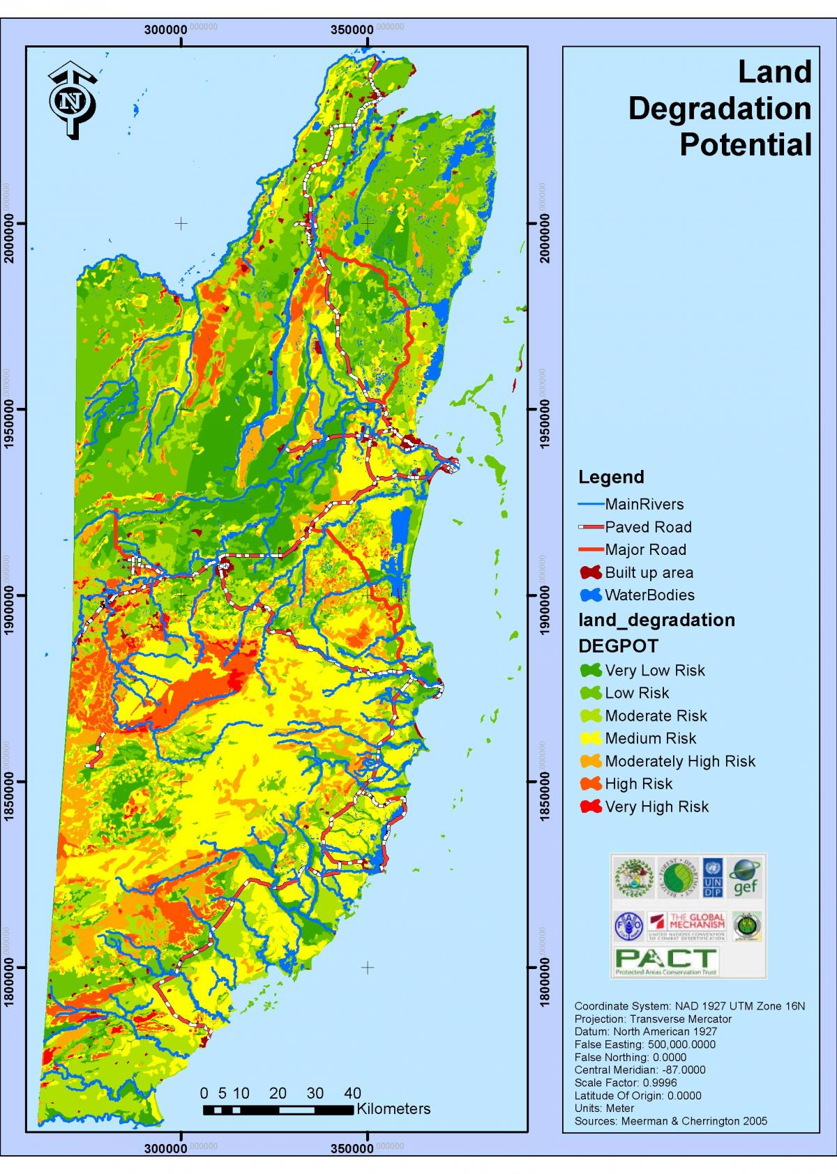 Map of Belize climate