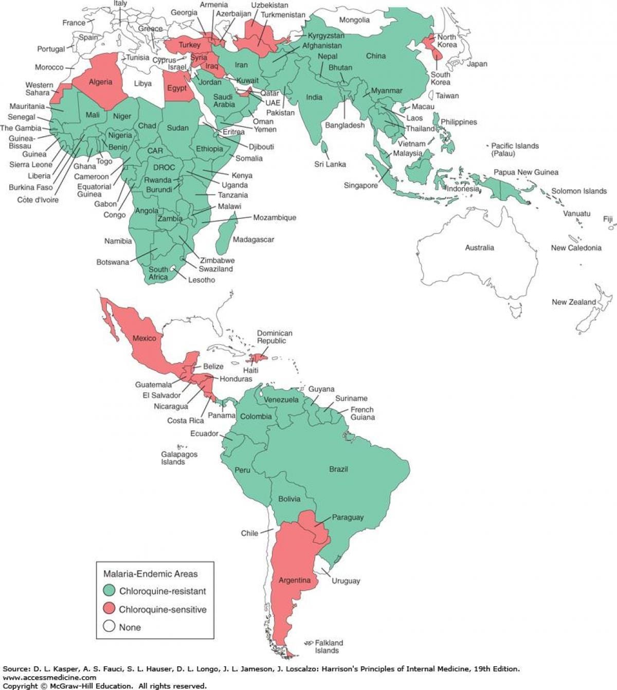 Map of Belize malaria 