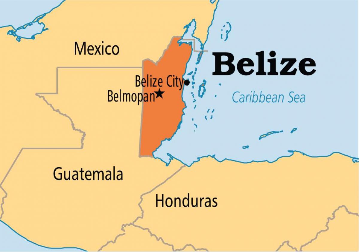 Belmopan Belize Map 