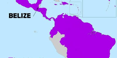 Map of Belize zika