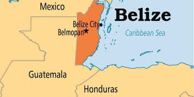 Map of belmopan Belize